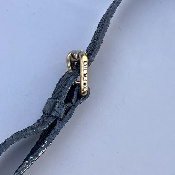 Louis Vuitton Mahina Shoulder Bag Black Denim Hobo Bag - Picture 5 of 16